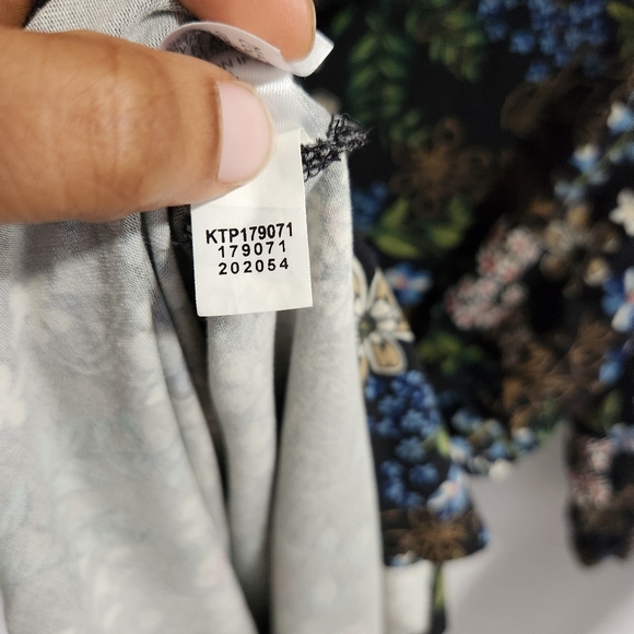 J.Jill Floral Cowl Neck Jersey Tunic Sz. M - Picture 6 of 8